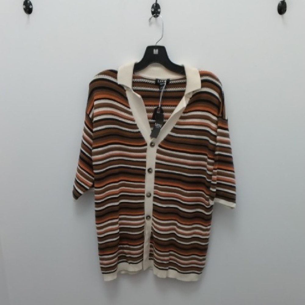 Striped Brown and Cream Women's Sweater